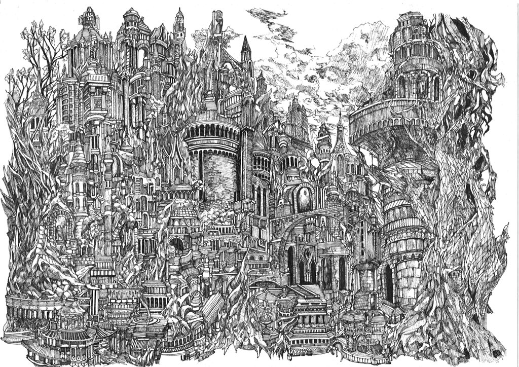 Gai ﾄﾗｲﾊﾞﾙﾃﾞｻﾞｲﾅｰ Ar Twitter こういう 細かい絵を描いたり トライバルアートを描いたりしております 私を布教して