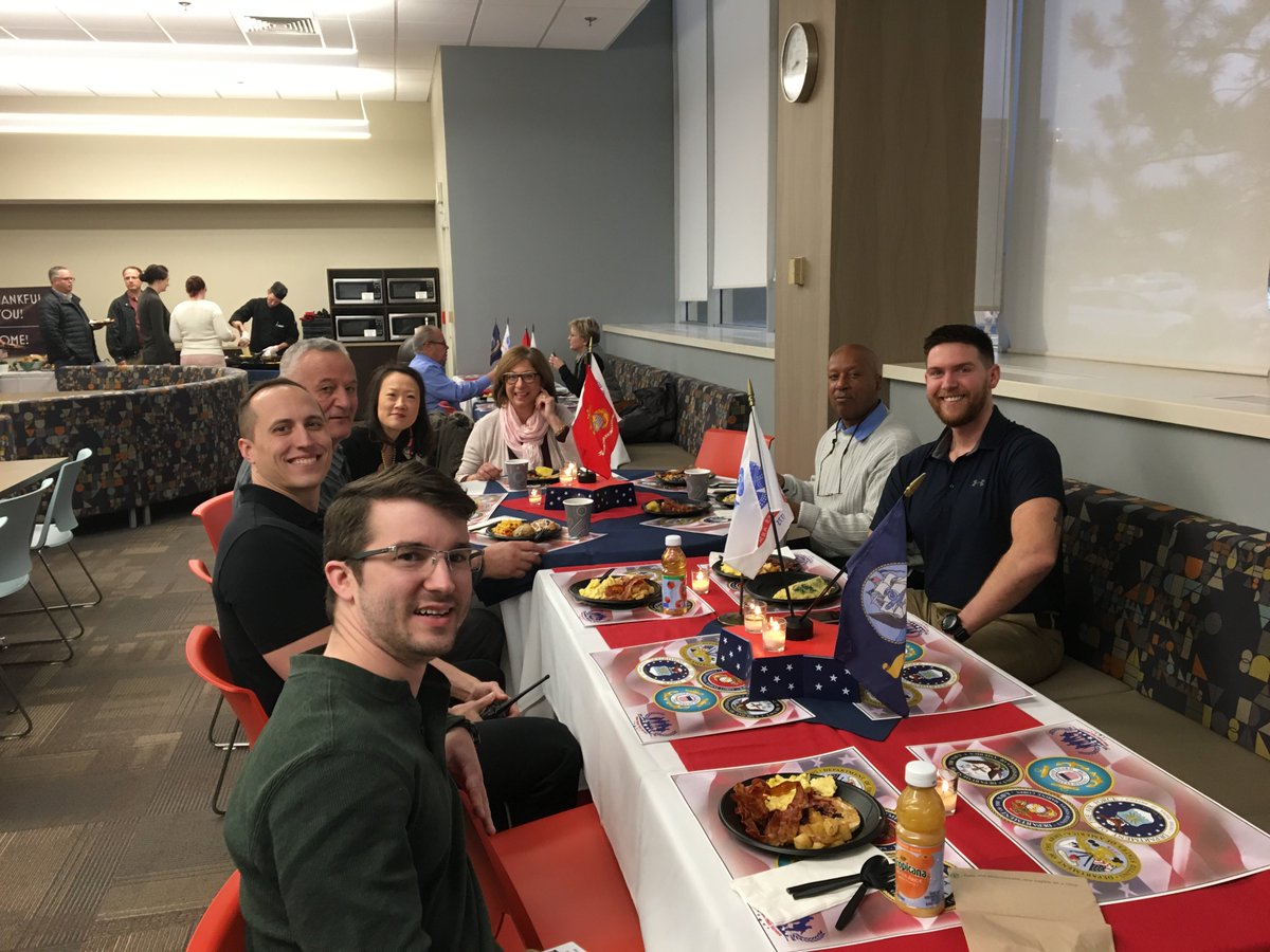 KellyServices's tweet photo. A few 📷's from this morning's #VeteransDay breakfast... we are so grateful to have these heroes on our team. Thank you all for your service. 🇺🇸 #LifeAtKelly https://t.co/JmuVhW1Rky