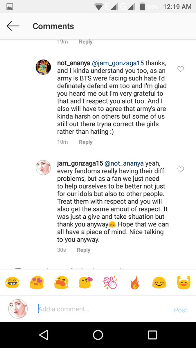 momolove_15's tweet photo. I just want to share my conversation with this army😊
Lesson learned:
Learn how to listen and respect someone's opinion even if it contradict yours. RESPECT BEGETS RESPECT❤
#StopTheFanwar #MOMOLAND #MAMAVOTE #MOMOLOVE #Respect #BTS https://t.co/aGz8lbJ1Pa