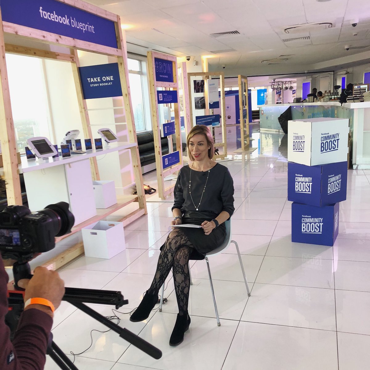 LouiseCStewart1's tweet image. Filming at Millbank Tower ahead of tomorrow #SheMeansBusiness #CommunityBoost event with ⁦@facebook⁩