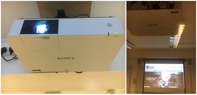 HarperAdamsIT's tweet photo. Have you noticed the new projectors..... #SummerTasks   Next generation of projectors using lasers rather than lamps being trialed across various campus teaching and presentation locations #|WeAreGeeks ~HappyToHelp https://t.co/MyYjyj1GoP