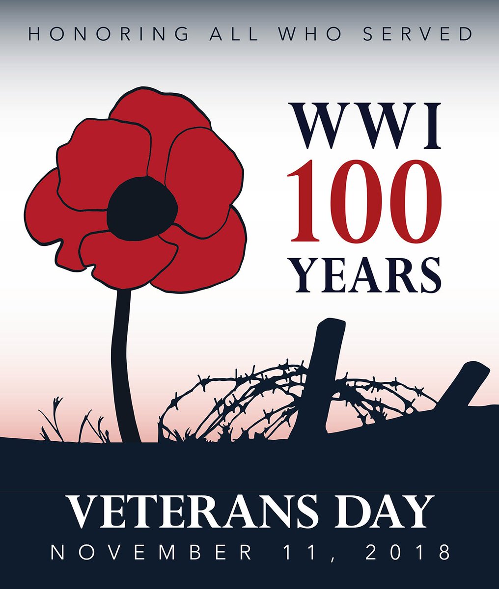 Nov 1918, an armistice of hostilities was declared between the Allied nations and Germany, then known as “the Great War.” Commemorated as Armistice Day beginning the following year, Nov. 11th became a legal federal holiday in the U.S. in 1938. HONORING ALL WHO SERVED, THANK YOU.