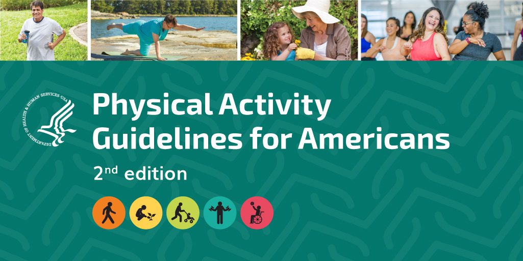 SaludAmerica's tweet photo. The NEW edition of the Physical Activity Guidelines for Americans from @HHSGov were released today. https://t.co/HfTSS0TOw5 #PAGuidelines #HealthIsWhy https://t.co/qhitRUH74R