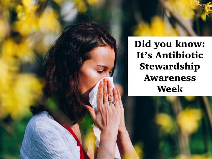 Antibiotics do not treat viruses, but that doesn’t mean you have to suffer through a cold or flu. Ask your doctor or pharmacist how to ease your symptoms when that stuffy nose hits! ow.ly/ansD50jEazz #BeAntibioticsAware #USAAW18
