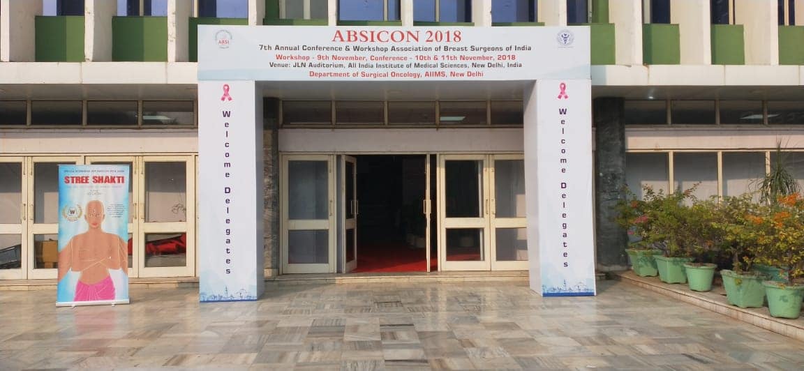 My movie "STREE SHAKTI - The Art of Fighting Breast Cancer" was screened twice at #ABSICON2018, #AIIMS