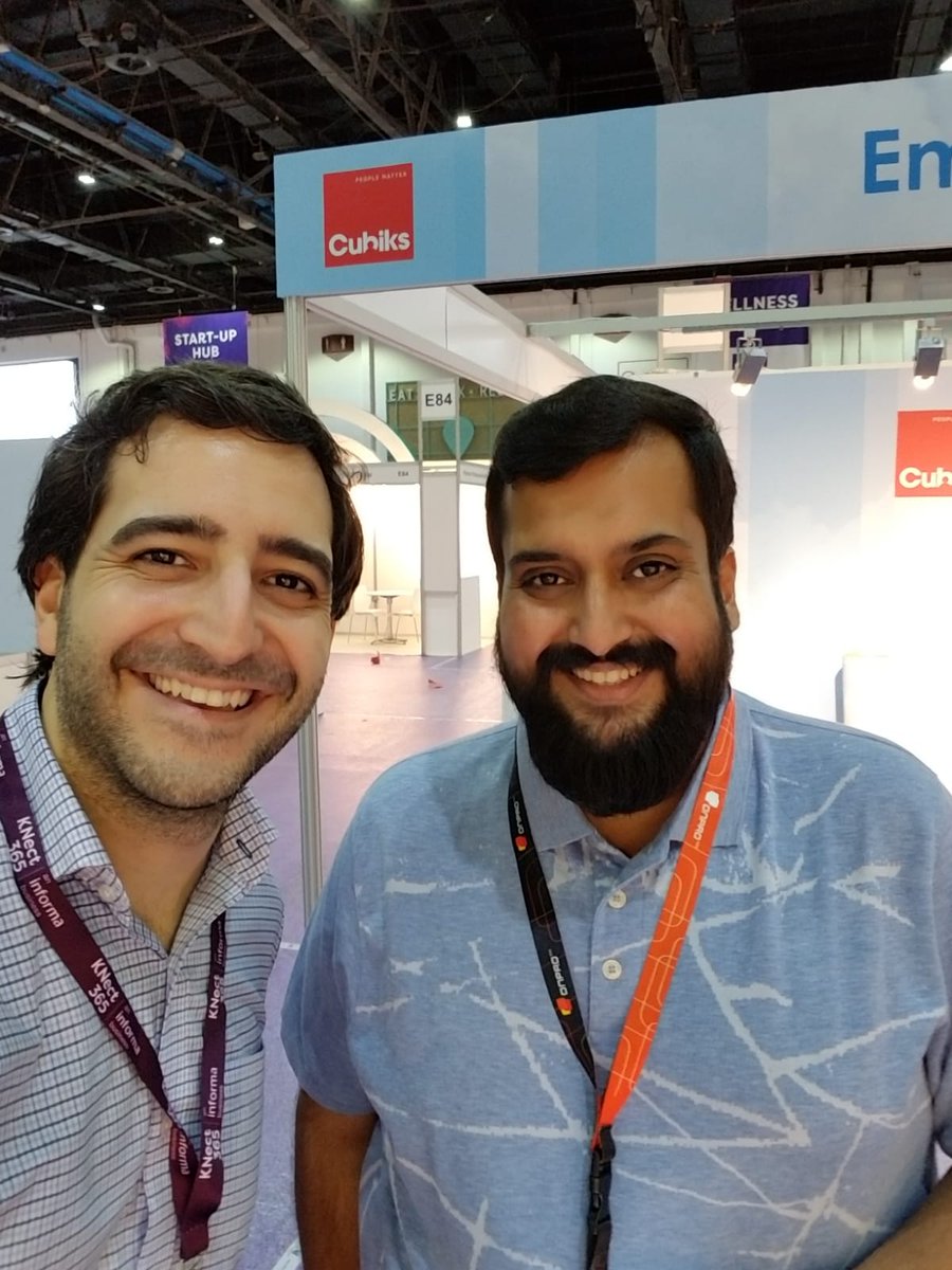 HRSG_Competency's tweet image. We hope you enjoyed the first day of #HRSE in #Dubai as much as our Director of Global Markets, Emrah Eren, pictured here with Parth from Namanhr.com

Don’t miss your chance to hear Emrah’s presentation on Nov 13 at 2 pm. hr.knect365.com/hr-summit-expo…
#HRTech #WorldOfWork