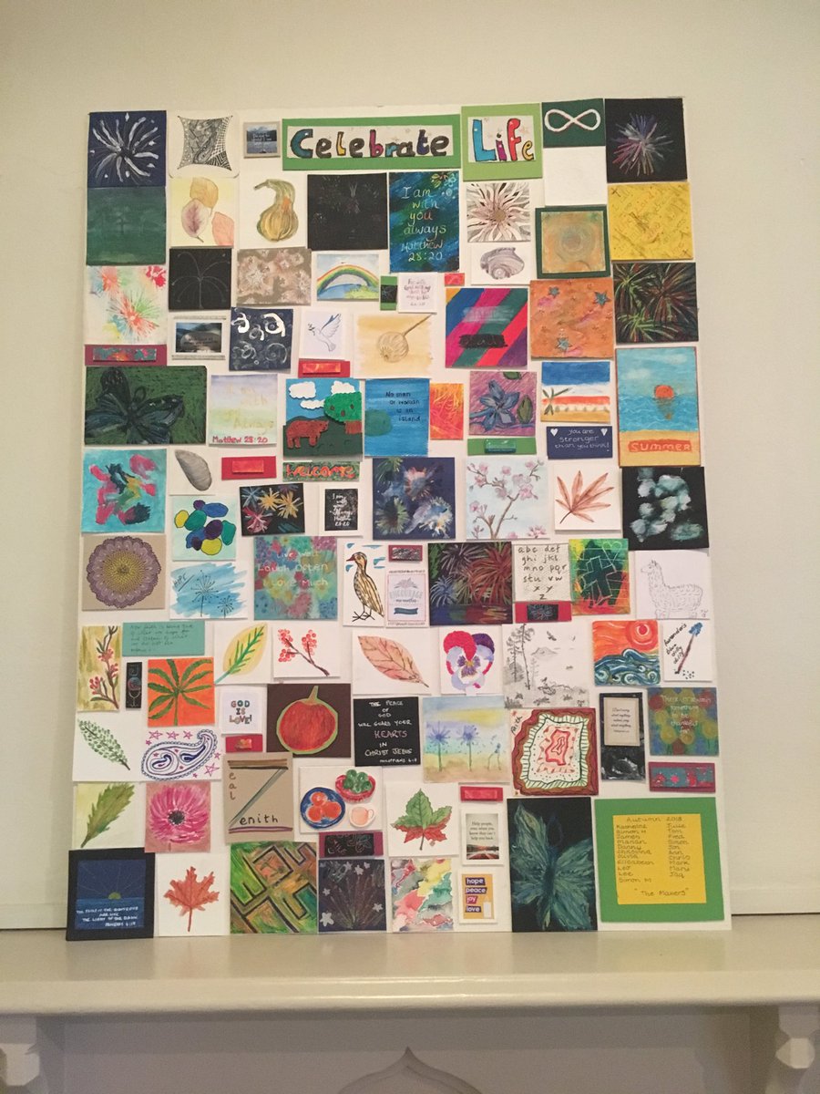 The Collage is finished and looks fantastic! Joint project with Life Skills and Lifeline to display in the Gateway Centre ⁦@TheGenesisTrust⁩