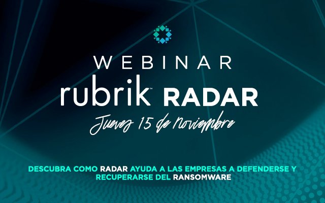 Descubra  como RUBRIK ayuda a las empresas a defenderse y recuperarse del RANSOMWARE.
pages.rubrik.com/20181115-Webin…