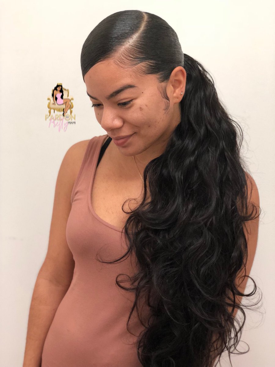 Junette Frederic On Twitter Ponytail Slay Ponytail Bodywave