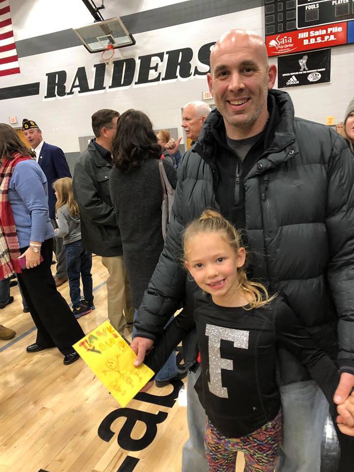 My daughter invited me to a Veterans Day program today at her school. The school and students did an excellent job! #VereransDay #Army #Frontenac #Kansas #VeteransDay18 #Afghanistan #ThinBlueLine #daughter