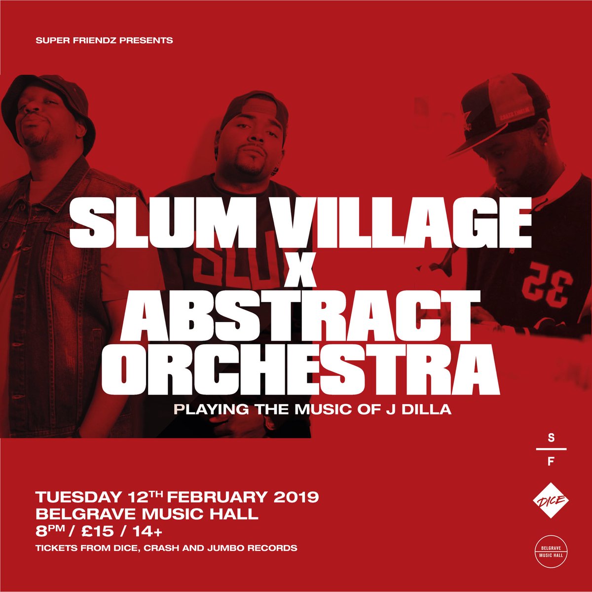 Yesssss. The amazing @AbstractOrchest and @slumvillage on one bill celebrating J Dilla! On sale now 🎟🎟🎟