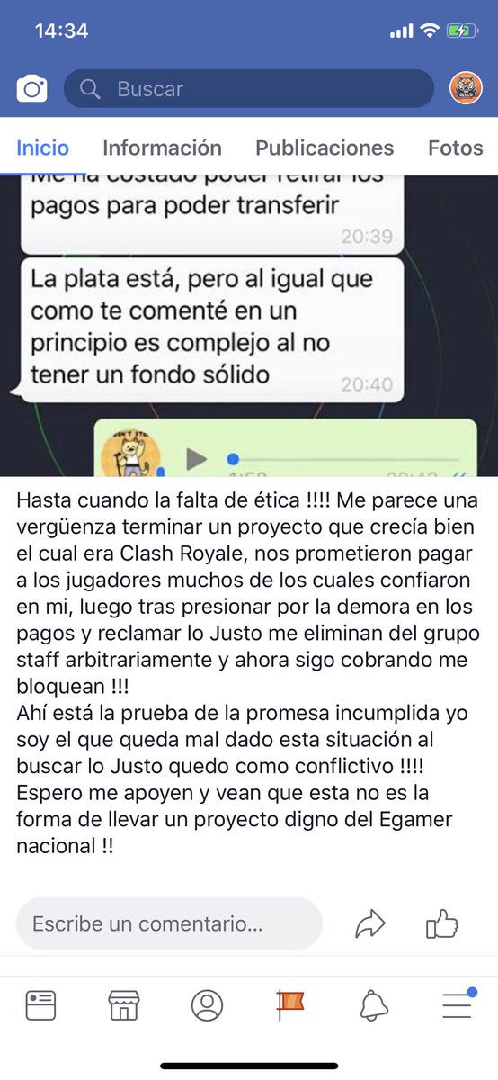 @WildeSportsLA me parece una vergüenza una pena y a la vez pero lo que más me da lata no soy yo es la gente que creyó en este proyecto y fue un total engaño !!! Espero se enteren y vean que no es un proyecto serio !!