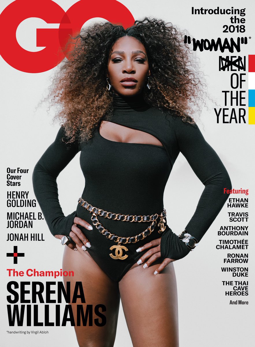 Serena Williams, the Woman of the Year for @GQMagazine