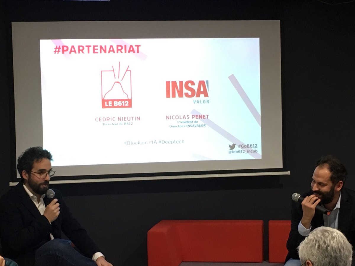 Annonce du partenariat entre ⁦@leb612_incub⁩ et ⁦⁦<a href="/INSAVALOR/">INSAVALOR</a>⁩   #GoB612 #blockchain #IA