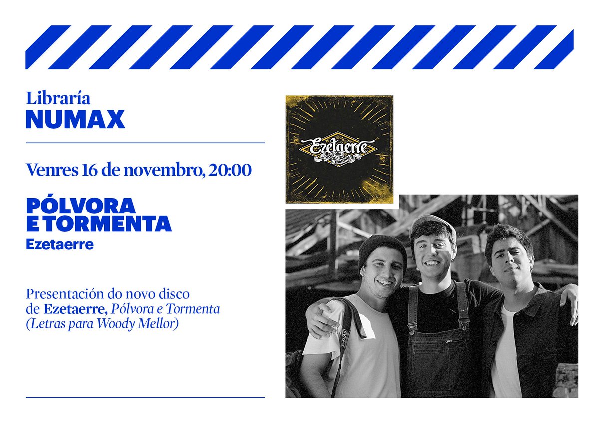Celebramos o Día das Librarías da man das novas poéticas urbanas con <a href="/ezetaerre/">Ezetaerre</a> presentando novo disco e o 5% de desconto nas túas compras na Libraría NUMAX durante toda a xornada