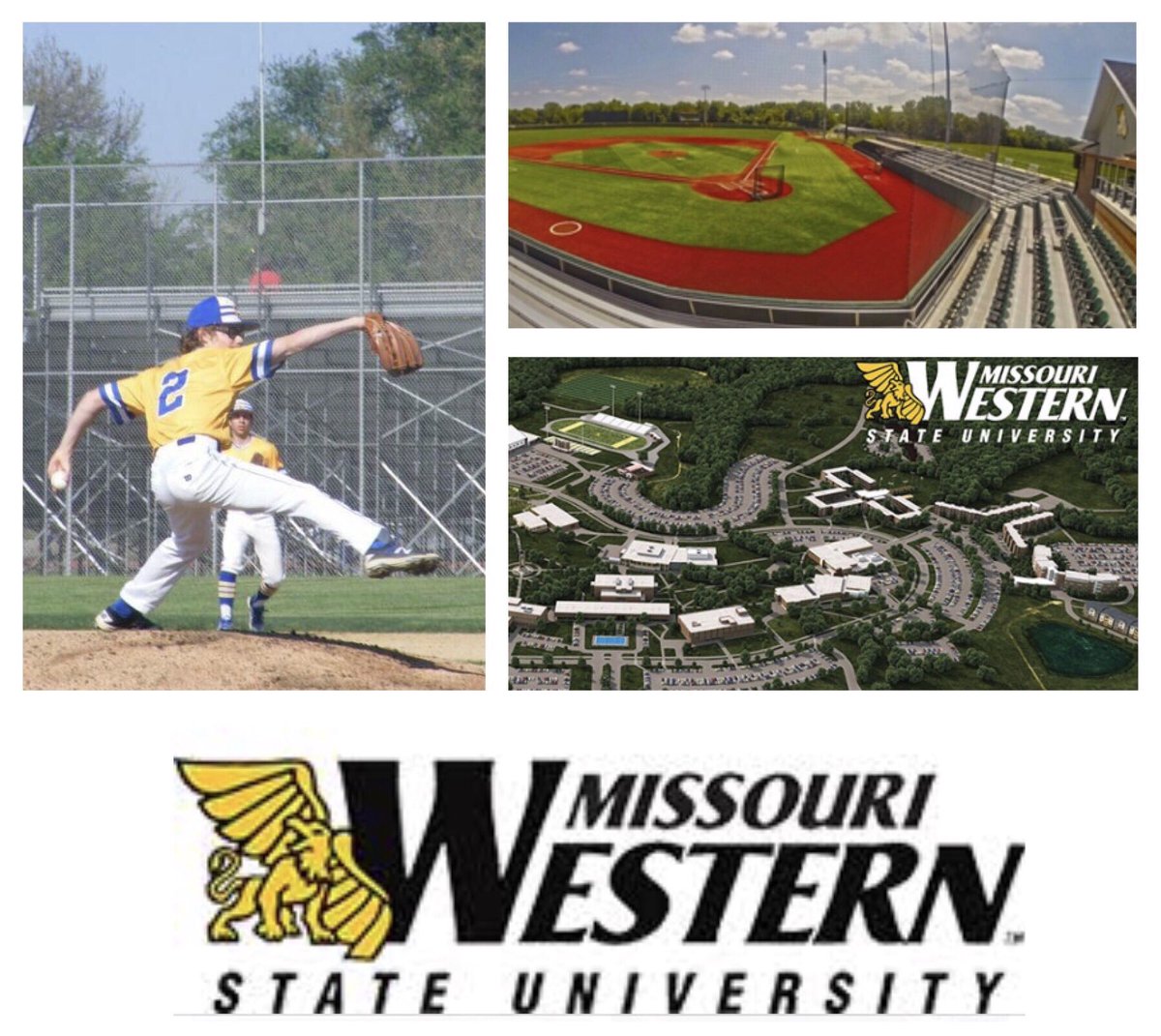 I am very thankful to announce my commitment to further my academic and baseball career at Missouri Western State University!! Thank you to my family, friends, and coaches that have helped me get to this point!