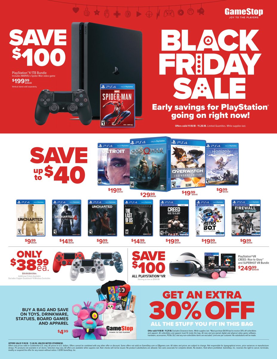 Ps4 pro black friday 2018 gamestop online
