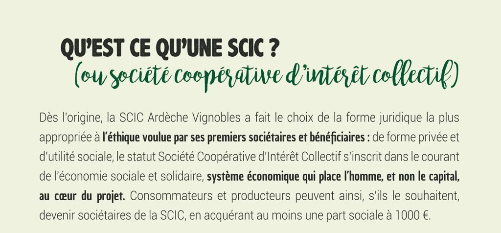 Vignerons_07's tweet photo. Ardèche Vignobles vous offre l’opportunité de devenir collectivement propriétaire de vignes en Ardèche, en profitant de nombreux avantages. Vous voulez en savoir plus : rendez-vous à Neovinum-Ruoms le Samedi 17 Novembre pour une réunion publique. #scic #vignoble #Ardeche https://t.co/5ruaEJ0w5z
