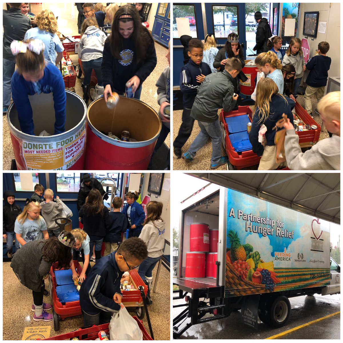 BBS Elementary’s October service project supported the Chattanooga Food Bank with a canned food drive. We are thankful that we can serve others. 💙💛 #thankfulness  #heartsofgratitude #chattanoogafoodbank @BoydBuchanan