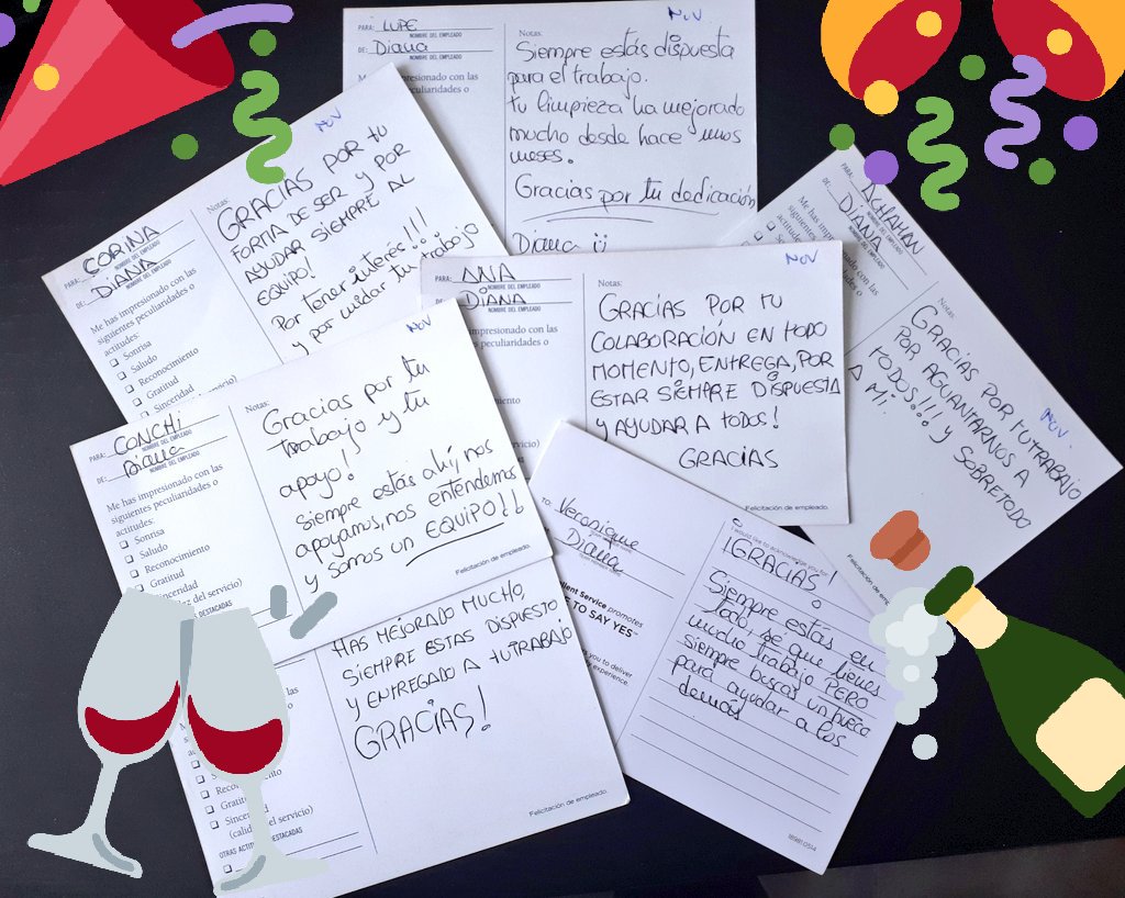VeroniqueLFrey's tweet photo. Gratitude words from Diana, #ClubDelCarmen 's Head Housekeeper. She is always taking a few minutes to recognize & thanks her team for their good job π #DiamondResorts #DiamondCareers #DPerfectServices #DPerfectTeam https://t.co/bvNbcmIX5e