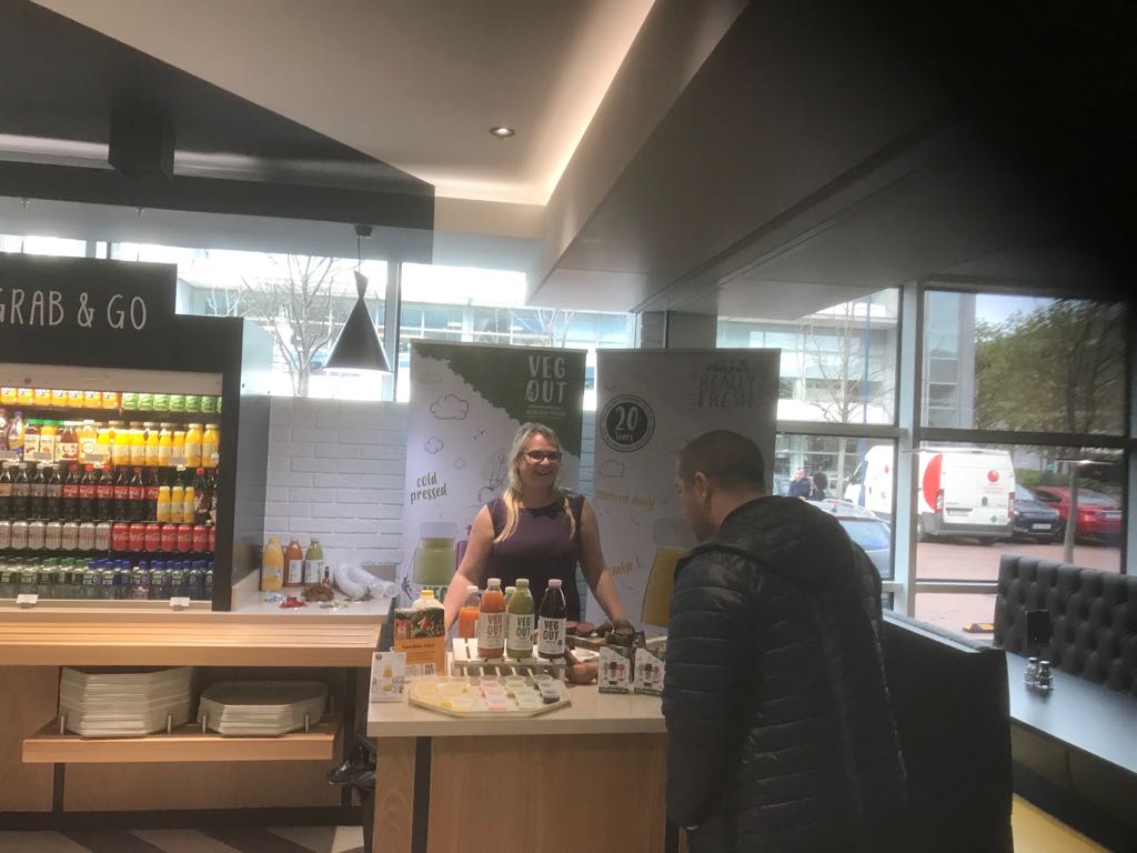 What a super day at the opening of @Oracle 1. Tastings went down a treat. Big up to @Aramark where you'll find our vegetable drinks chllin' in their fridges. When people try VegOut for the first time it really takes them by surprise. Don't you deserve a surprise