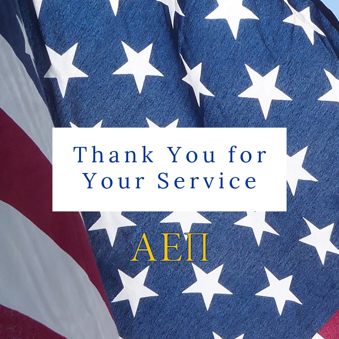In observance of #VeteransDay, AEPi Brothers thank those that have served or are currently serving in the armed forces to maintain freedom around the world.