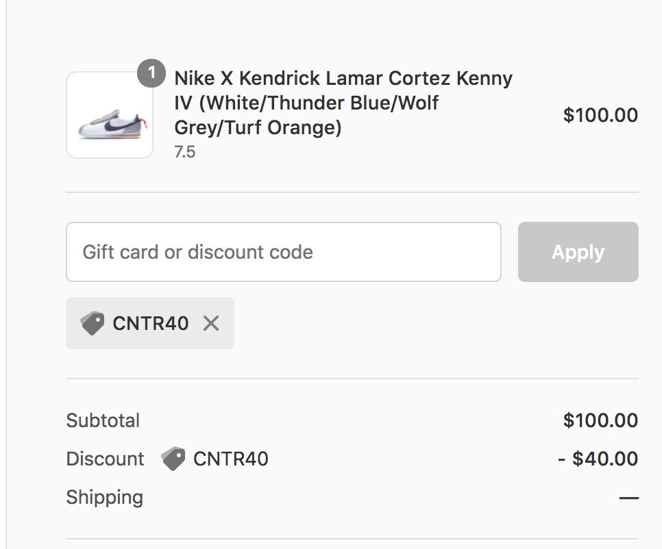 Kendrick Lamar x Nike Cortez Basic Slip 'House Shoes' only $60 with code CNTR40 => bit.ly/2DAPVpG