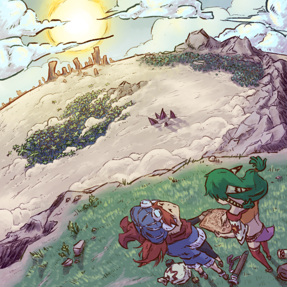 Recently learned <a href="/GungHo_America/">GungHo</a> is bringing Grandia to the PC and Switch! I wanted to draw something since it's one of the best and most important games to me. Thank you, I can't wait!