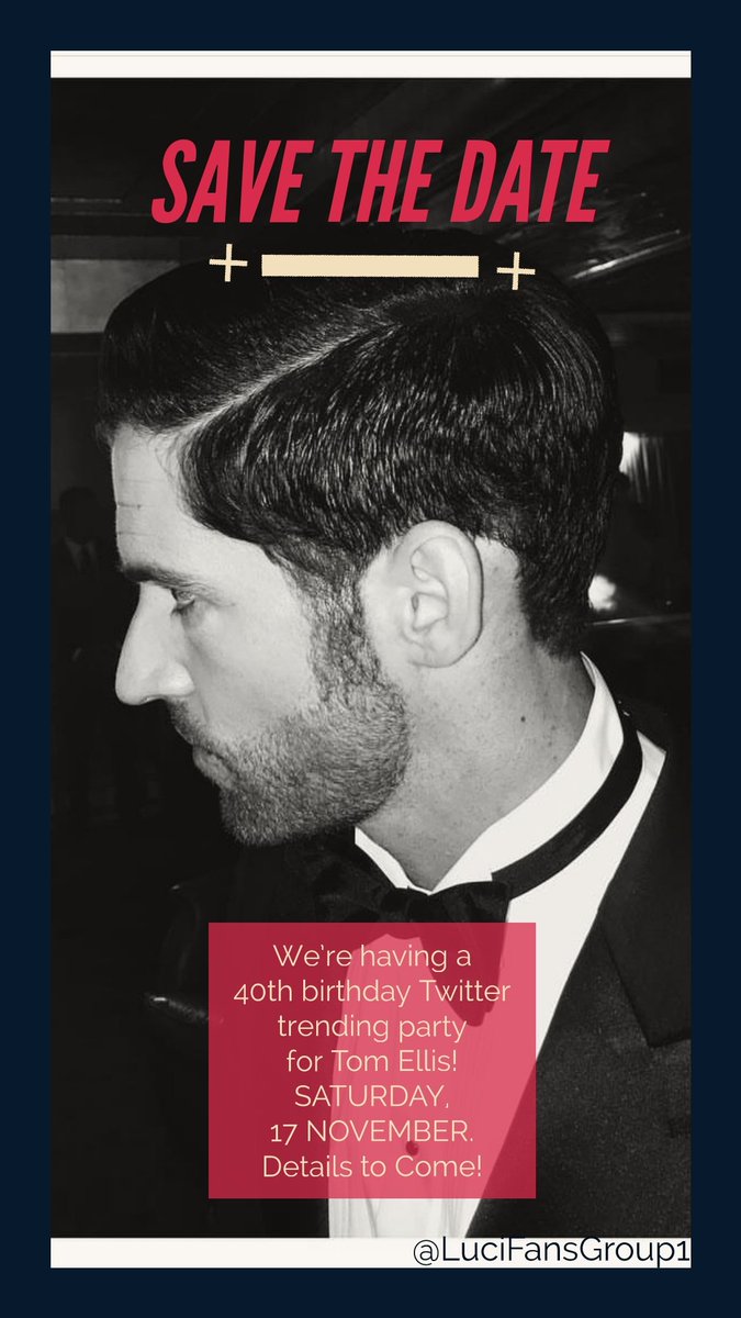 lucifansgroup1's tweet image. ** SAVE THE DATE: Saturday, the 17th of November **
Details to Come! #LuciferOnNetflix