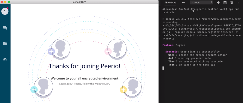 Peerio's tweet image. #ProductTesting methodology that’s collaborative, accessible, and creates better code quality? Learn how we use #Gherkin scenarios and #CucumberJS in #e2e testing to ship better code. 🚀 peerio.com/blog/posts/cuc…
