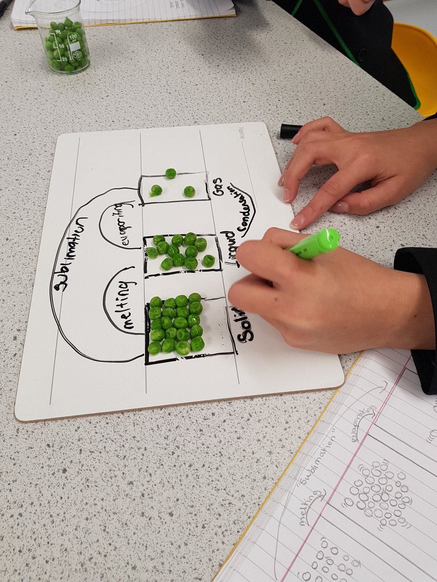 OngarScience's tweet photo. Year 7 @TheOngarAcademy  used frozen peas to model #particletheory and #changeofstate. Lots of new vocabulary covered including extension words like sublimation and deposition.
#SchoolForTheCommunity https://t.co/mZn0SBxVjX