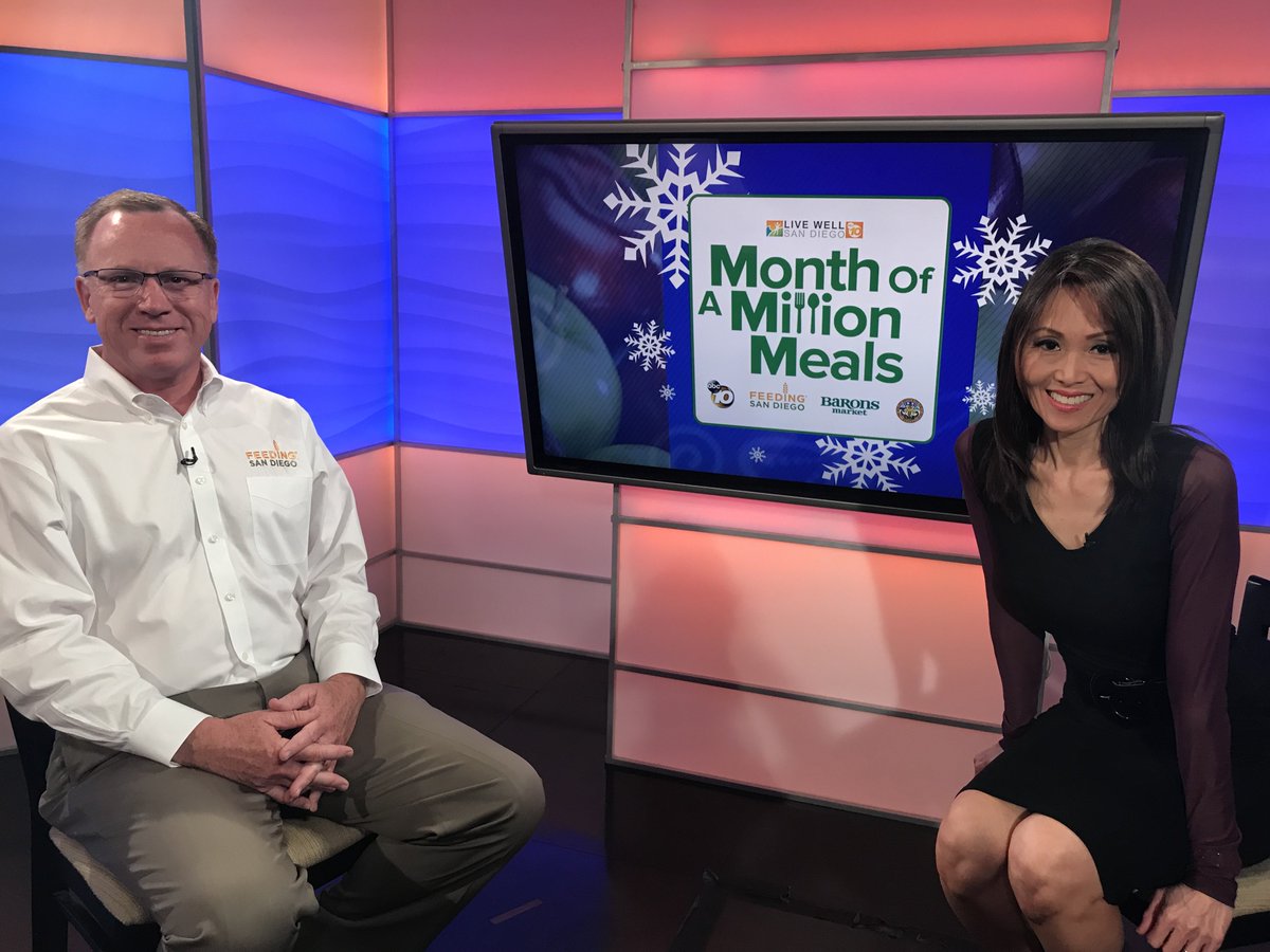 FeedingSanDiego's tweet image. #FeedingSanDiego and @10News are gearing up for Month of a Million Meals! Join us this holiday season to nourish the 1 in 8 San Diegans facing hunger. Together we can #SolveHunger.
