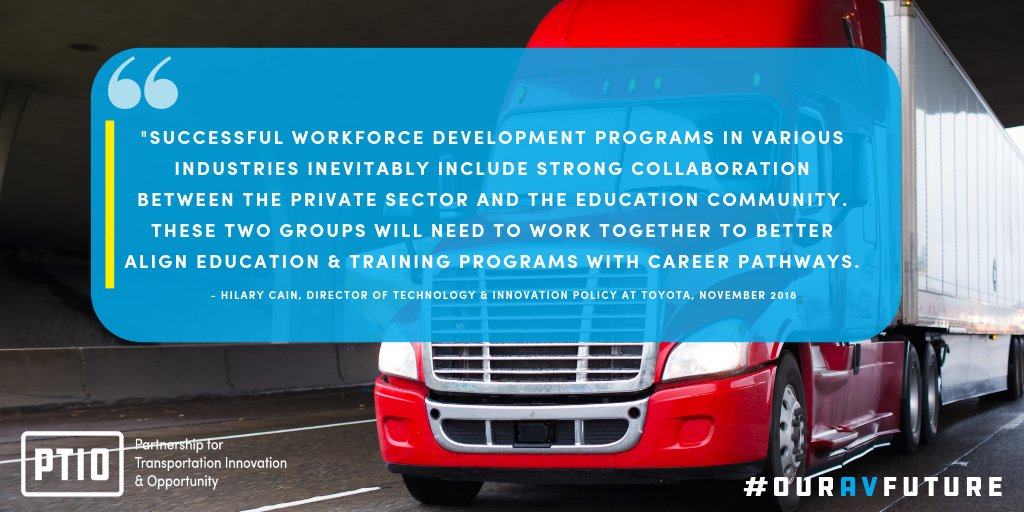OurAVFuture's tweet photo. .@HilaryCainDC, Director of Technology & Innovation Policy at @ToyotaPolicy weighs in on preparing the #trucking industry for #driverlesscars at last week's @AtlanticLive event on the #FutureOfWork2018: https://t.co/WNa3g2zNet #AutonomousVehicles #OurAVFuture https://t.co/aBLGFE0nRP