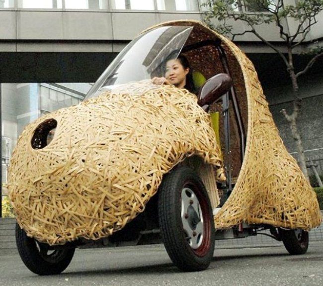 51. The Bamgoo - it's uhh, made of bamboo and it uh, go-o? It's a super-lightweight (60kg) single seater urban concept.