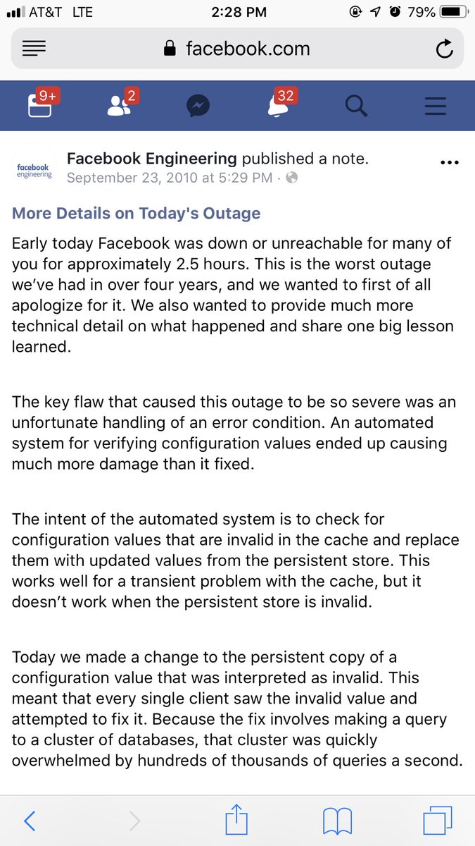 #FacebookDown reports of people talking to each other