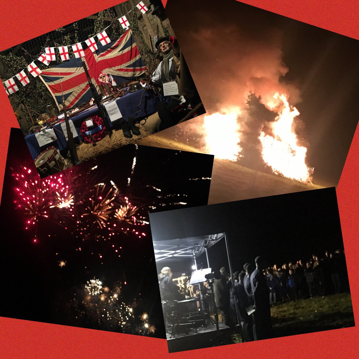 Marking the 100th Anniversary of the end of WW1 with a spectacular beacon,the 1000th registered in the country - lit by @Jochurchill4      Music, food &amp; fireworks alongside a moving commemoration of the men of Beyton who lost their lives in the conflict.