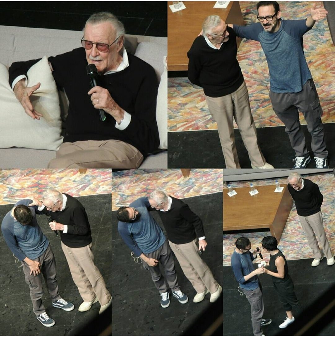 ViktorKrycek's tweet photo. #StanLee en su visita a México para la #CONQUE2017 https://t.co/RdSOyobDFn