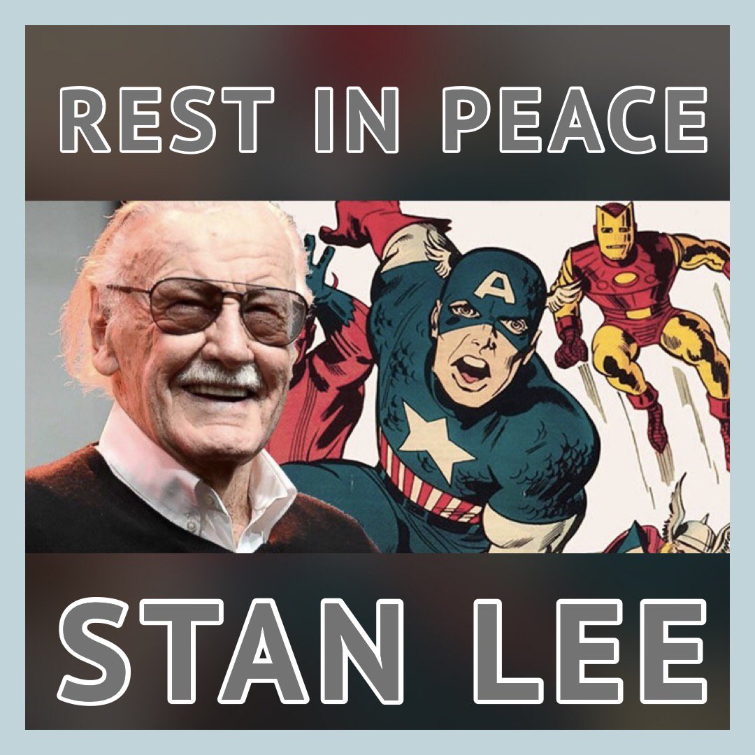 LoneStarMedia13's tweet photo. Our thoughts and prayers are with our old friend, Stan Lee. He brought so many people joy with his creations. Spidy was my favorite! Thanks Stan. #13lessed #partnersandplayers #comics #marvel #comicbooks #marvelcomics #comic #batman #superhero #spiderman #joker #superman https://t.co/bvB0t0XdMU