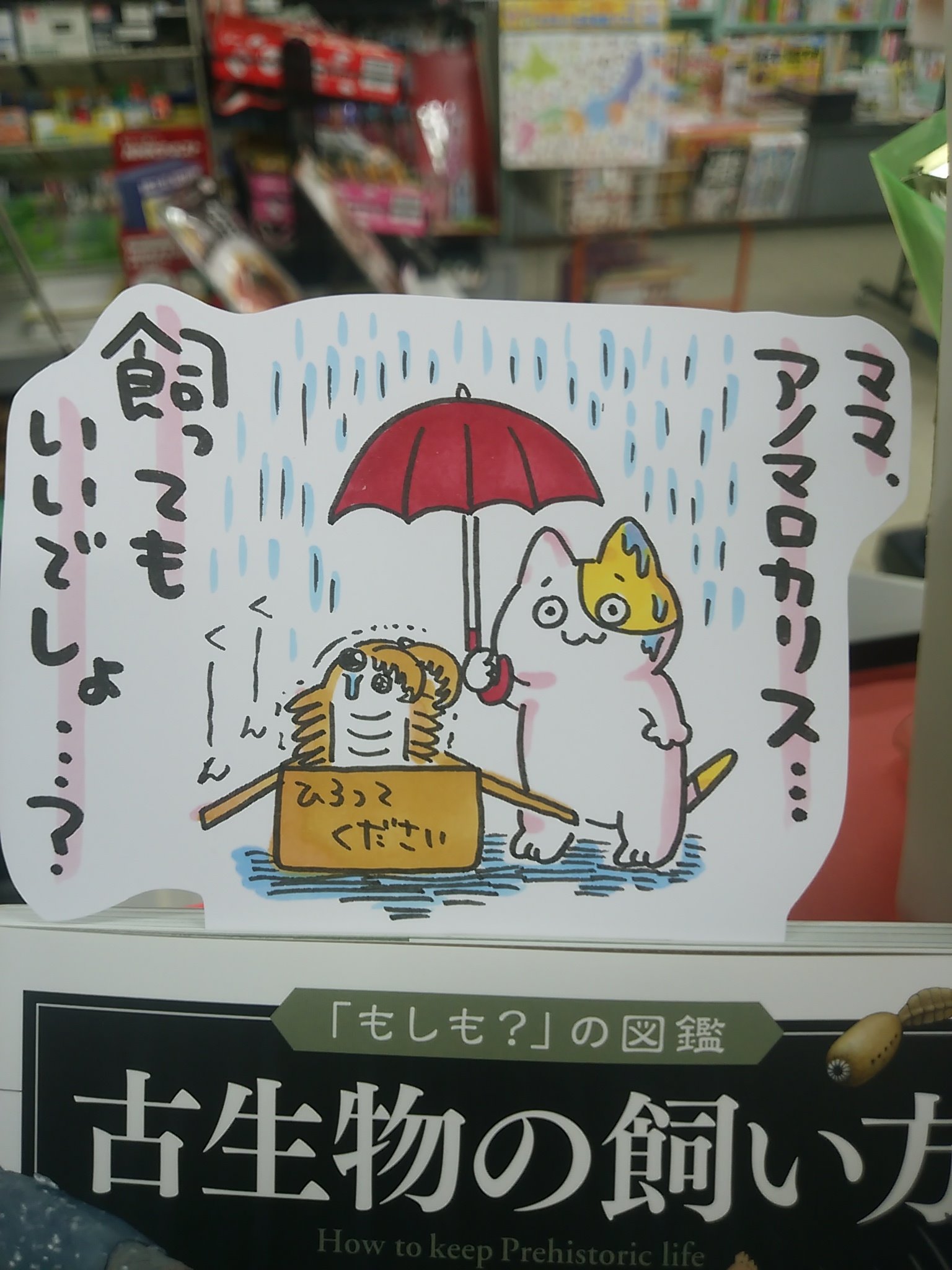 八戸市 木村書店 ポップの本 小学館 発売中 在 Twitter 上 本日紹介する書籍は 古生物の飼い方 です 古代の地球に棲んでいた様々な生物達を もしも私たちが飼う事になったら という目線で楽しむ本 アノマロカリスをはじめ キモカワだったりコワ