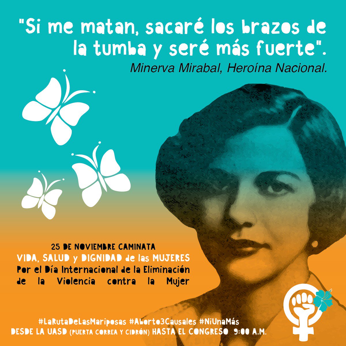 Una de cada diez mujeres dominicanas han sido víctimas de violencia sexual en su vida y una de cada veinte en los doce meses previos a la encuesta. #NiUnaMenosRD #Caminata25N