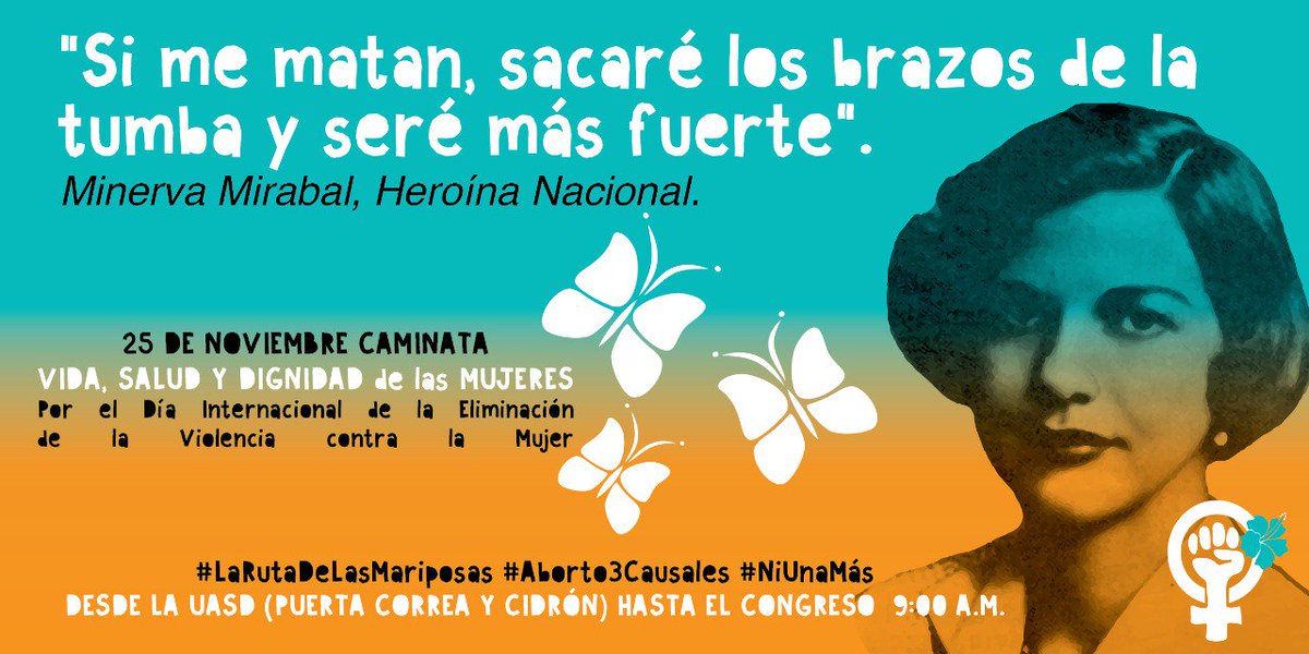 La violencia contra la mujer -especialmente la ejercida por su pareja y la violencia sexual- constituye un grave problema de salud pública y una violación a sus DDHH. #NiUnaMenosRD #Caminata25N