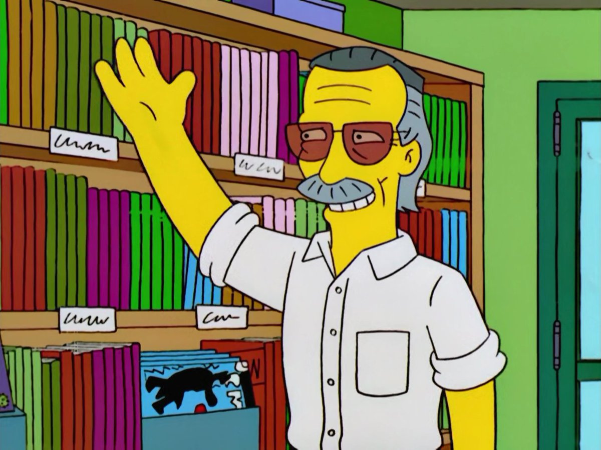 frantejera's tweet photo. #StanLee más allá del Universo Marvel. #TheSimpsons #TheBigBangTheory #Heroes https://t.co/RAimDhumgr