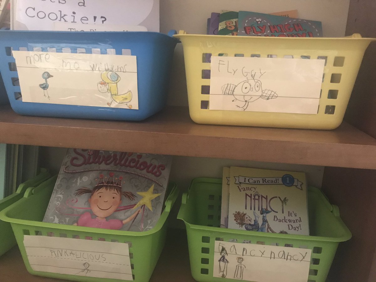 MrsMCitron's tweet image. Today we chose writing partners to help us make our writing clearer. There was also so much #interactivewriting going on- I love our new book bin labels! ✏️ 📚
