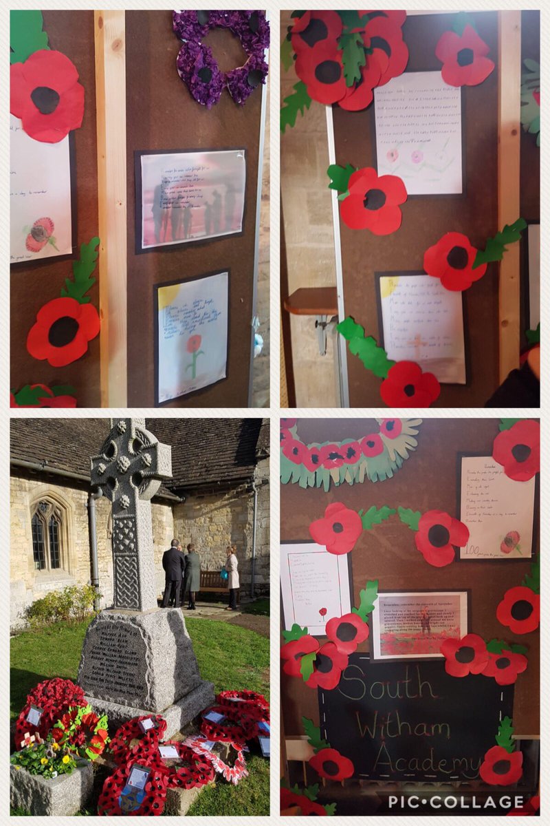 It was lovely to see the children’s work on display in the church at the Remembrance service yesterday. Thank you also to the children for laying the wreaths and to those children who listened to the service so beautifully. I was very proud of you all!
