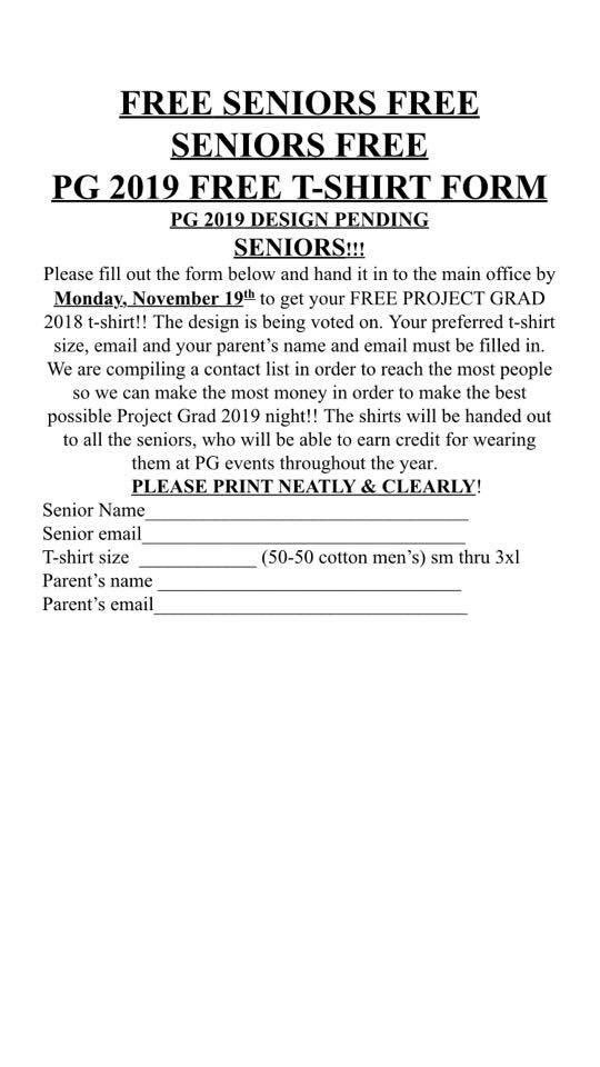 Complete this form and hand in in by 11/19!!!