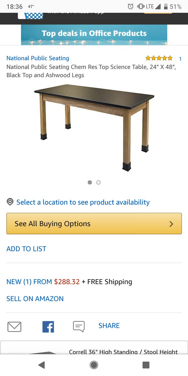 AbbeLimitless's tweet image. Our new centrifuge doesn&apos;t fit in the brand spanking new wetlab, so I was sent on a mission to buy a lab table. Didn&apos;t know you could buy these on Amazon 😂 #movingproblems #science #phdlife #interiordecor