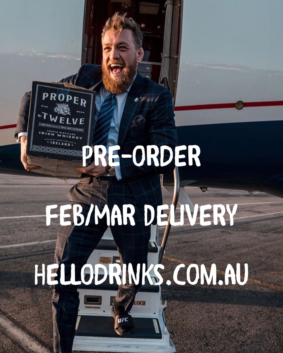 SmartMMAmag's tweet image. RT Hellodrinks_AU: Proper Twelve Irish Whiskey now available to Pre-Order in Australia, #Hellodrinks #ProperTwelve #PrPr12 #ConorMcGregor #UFC TheNotoriousMMA ProperWhiskey #IrishWhiskey #Australia View here 👉 goo.gl/Tr6HTn ☘️ 🇮🇪 🇦🇺 🥃