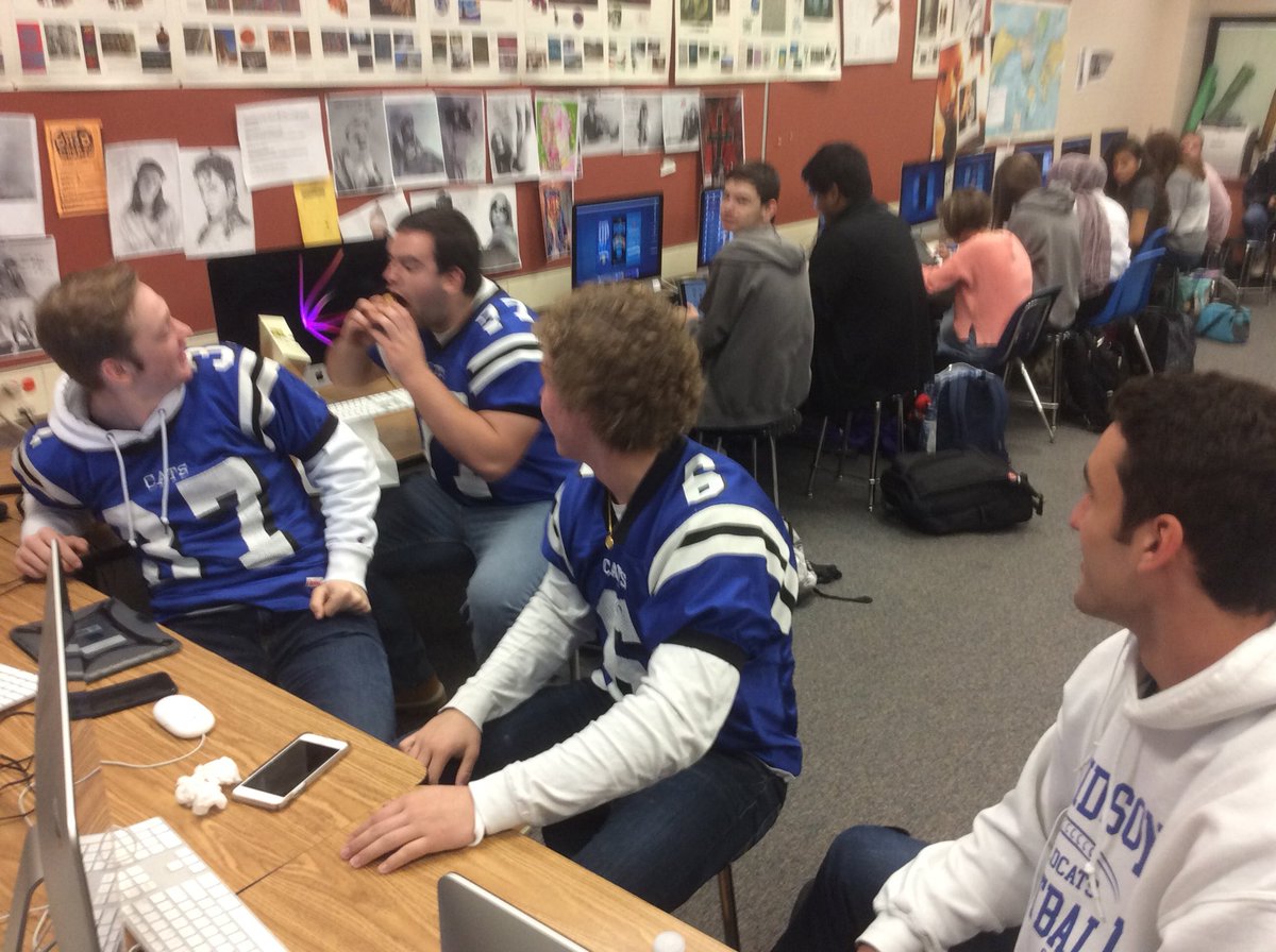 The good luck triple decker donut! It worked! Go cats! #WildcatWay #hcsd #hilliardcityschools