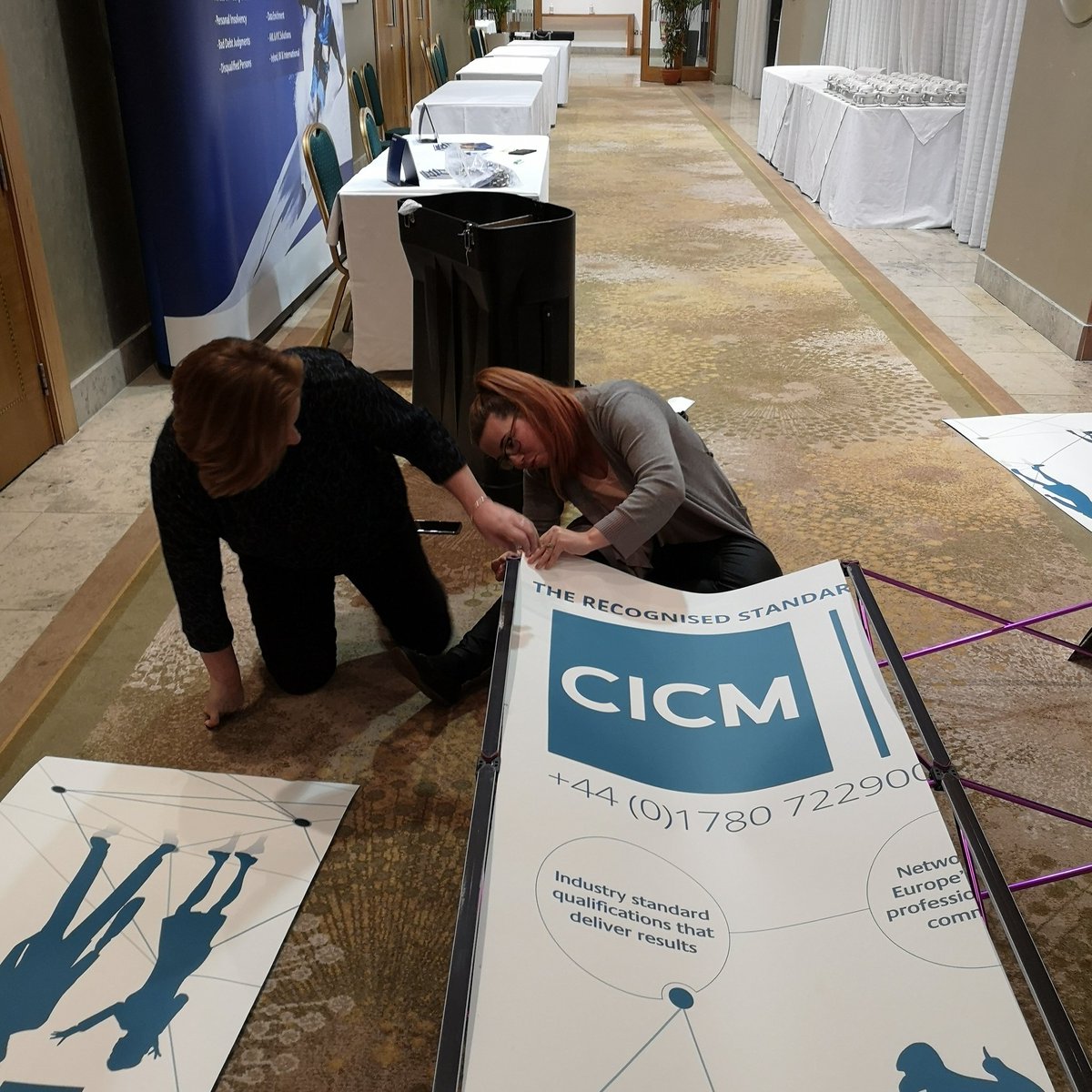 CICM_NI's tweet photo. So much easier when it's upright...
All ready for tomorrow @CityNorthHotel
#Learning2018 #exhibitions #difficult
@CICM_HQ @rimilia @philipkingicm https://t.co/dcjmHq8PE7