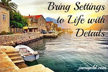 AngelaAckerman's tweet photo. Make Settings Come to Life with Sensory Details — Guest: Christina Delay | Jami Gold, Paranormal Author https://t.co/TrlZVKKUdk #writing #setting @JamiGold @CruisingWriters https://t.co/qlbaQv521P